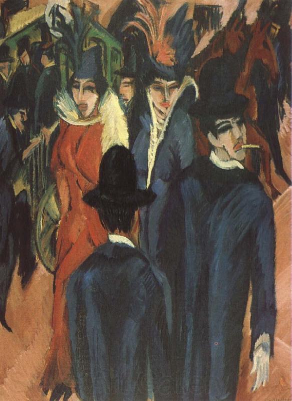 Ernst Ludwig Kirchner Gatuscen from Berlin Spain oil painting art